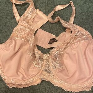 Prima Valentina lace and satin pink bra